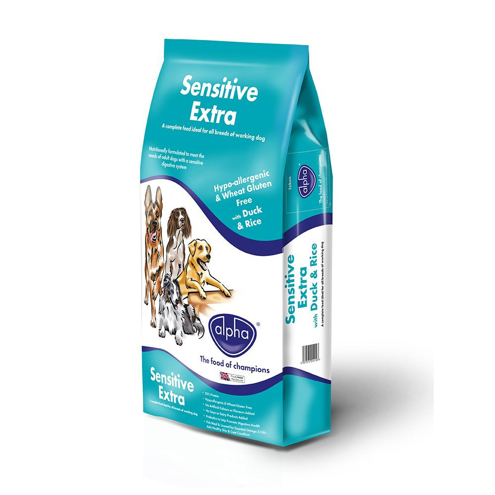Alpha Sensitive Extra With Duck & Rice 15KG Pet Products R Us