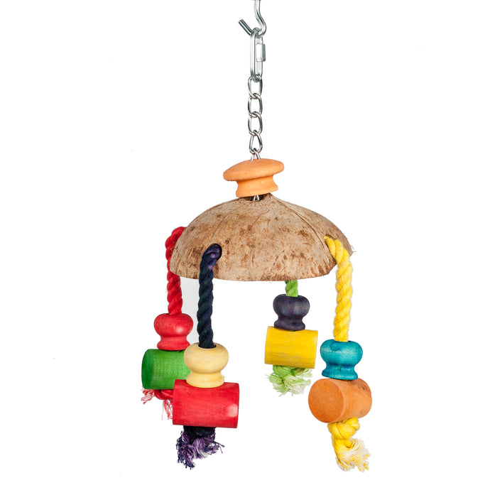 Coconut Carousel Parrot Toy - Pet Products R Us