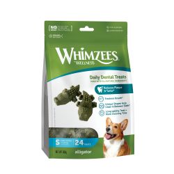 WHIMZEES Alligator Daily Dental Dog Chew Value Bag