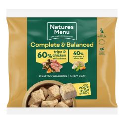 Natures Menu 60/40 Tripe & Chicken Nuggets Frozen 1kg