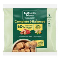 Natures Menu 60/40 Lamb & Chicken Nuggets Frozen 1kg
