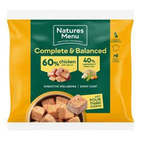 Natures Menu 60/40 Chicken % Salmon Nuggets Frozen 1kg