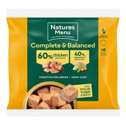Natures Menu 60/40 Chicken % Salmon Nuggets Frozen 1kg
