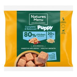 Natures Menu 80/20 Puppy Chicken & Salmon Nuggets Frozen 1kg
