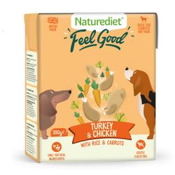 Naturediet Feel Good Turkey & Chicken 390g x 18