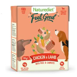 Naturediet Feel Good Chicken & lamb 390g x 18