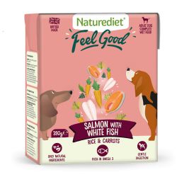 Naturediet Feel Good Salmon With White Fish 390g x 18