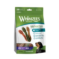 WHIMZEES Toothbrush Daily Dental Dog Chew Value Bag