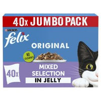 Felix Pouch Mixed Selection in Jelly 40 pack