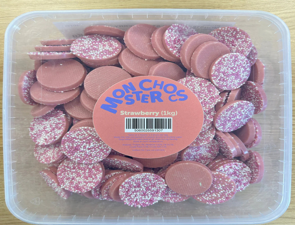 Monster Chocs Disc Strawberry 1kg
