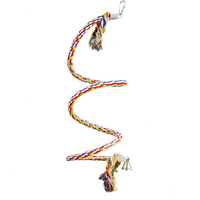 Rainbow Spiral Parrot Rope - Pet Products R Us