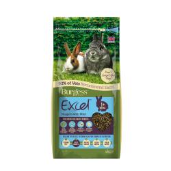 Burgess Excel Rabbit Junior & Dwarf with mint 4kg - Pet Products R Us