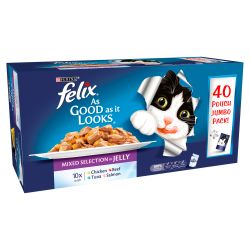 Felix Pouch As Good As It looks Mixed Selection in Jelly 40 pack - Pet Products R Us