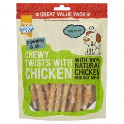 Good Boy Pawsley Chewy Twists Chicken 320g - Pet Products R Us
