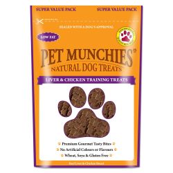 Pet Munchies Natural Liver & Chicken Training Treats Super Value Pack 150g - Pet Products R Us