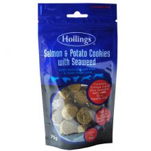 Hollings Salmon & Seaweed Cookies 75g - Pet Products R Us