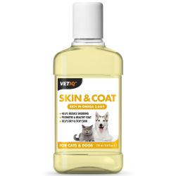 VETIQ Skin & Coat Oil for Cats and Dogs 250ml - Pet Products R Us