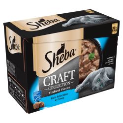 Sheba Pouch Craft Fish 12 Pack x 85g - Pet Products R Us