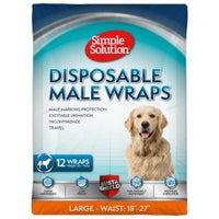 
              Simple Solution Disposable Male Wrap - Pet Products R Us
            