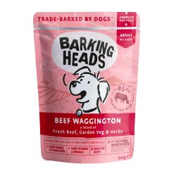 Barking Heads Beef Waggington 300g x 10 - Pet Products R Us