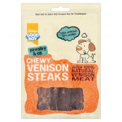 Good Boy Chewy Venison Steak 80g - Pet Products R Us