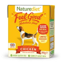 Naturediet Feel Good Chicken 390g x 18 - Pet Products R Us