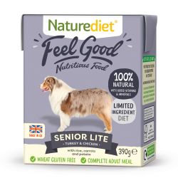 Naturediet Feel Good Senior Lite 390g x 18 - Pet Products R Us