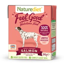 Naturediet Feel Good Salmon 390g x 18 - Pet Products R Us