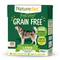 Naturediet Feel Good Grain Free Lamb 390g x 18 - Pet Products R Us