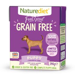 Naturediet Feel Good Grain Free Puppy 390g x 18 - Pet Products R Us
