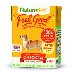 Naturediet Feel Good Chicken 8 x 200g - Pet Products R Us