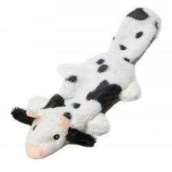 Animate Black & White Cow Flat Friend Dog toy - Pet Products R Us