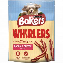 BAKERS Dog Treat Bacon and Cheese Whirlers 6 X 130G Bags - Pet Products R Us