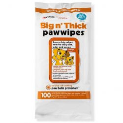 Petkin Big n Thick Paw Wipes 100pcs - Pet Products R Us