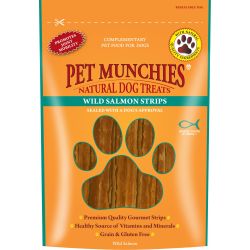 Pet Munchies Wild Salmon Strips 80g - Pet Products R Us