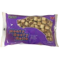 Pointer Meaty Beefy Roll 1.5kg - Pet Products R Us