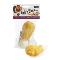 Treat 'N' Chew Lick 'N' Chicken Leg 5" - Pet Products R Us
