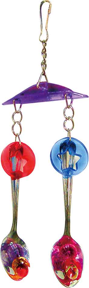 Shiny Spoons Parrot Toy - Pet Products R Us