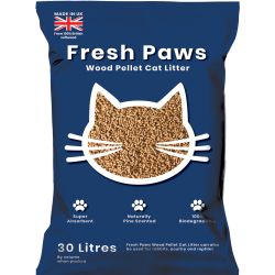 Fresh Paws Wood Cat Litter 30Ltr