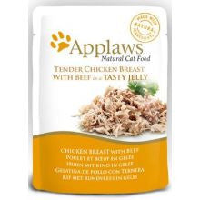 Applaws Pouch Jelly Chicken & Beef 16 x 70g - Pet Products R Us
