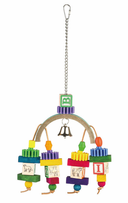 Block Play Parrot Toy - Pet Products R Us