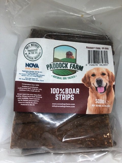 Paddock Farm Boar Strips 500g