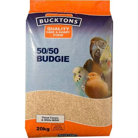 Bucktons 50/50 Budgie 20kg - Pet Products R Us
 - 1