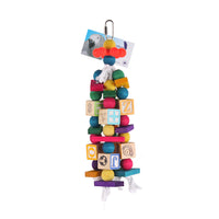 Coloured Blocks Parrot Toy - Pet Products R Us