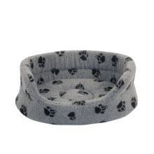 Danish Design Fleece Grey Slumber Bed - Pet Products R Us
