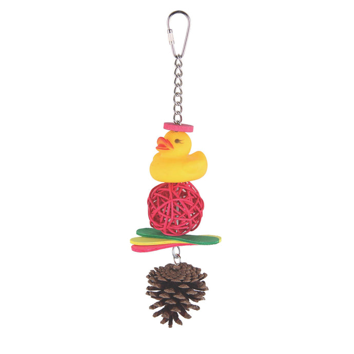 Duck and Pine Bird Toy - Pet Products R Us