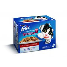 Felix As Good As It Looks Senior Meat 100g x 12 - Pet Products R Us
