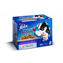 Felix As Good As It Looks Senior Mixed 100g x 12 - Pet Products R Us
