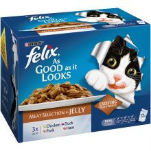 Felix As Good As it Looks Meat Selection 100g x 12 - Pet Products R Us
