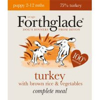 Forthglade Complete Meal Puppy Turkey with Brown Rice & Vegetables 395g x 18 - Pet Products R Us